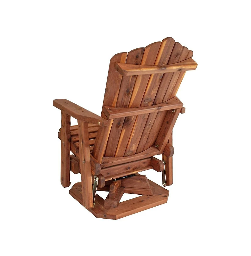 American Furniture Classics Cedar Adirondack Swivel Glider