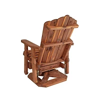 American Furniture Classics Cedar Adirondack Swivel Glider