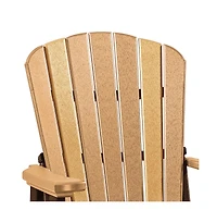 American Furniture Classics Fan Back Swivel Glider in Cedar and Tudor Brown