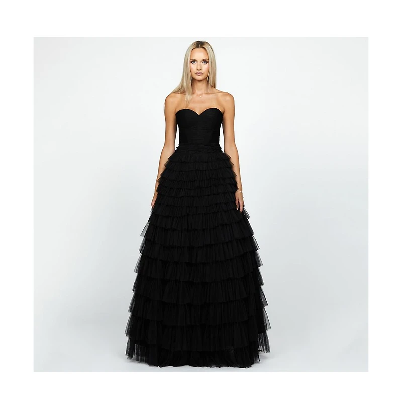 Bariano Women's Serenity Sweetheart Strapless Ball Gown