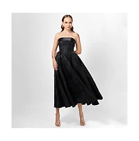 Bariano Women's Alanna Jacquard A Line Midi