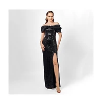 Bariano Women's Jaylan Off Shoulder Gown