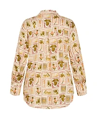 City Chic Women's Bella Print Shirt