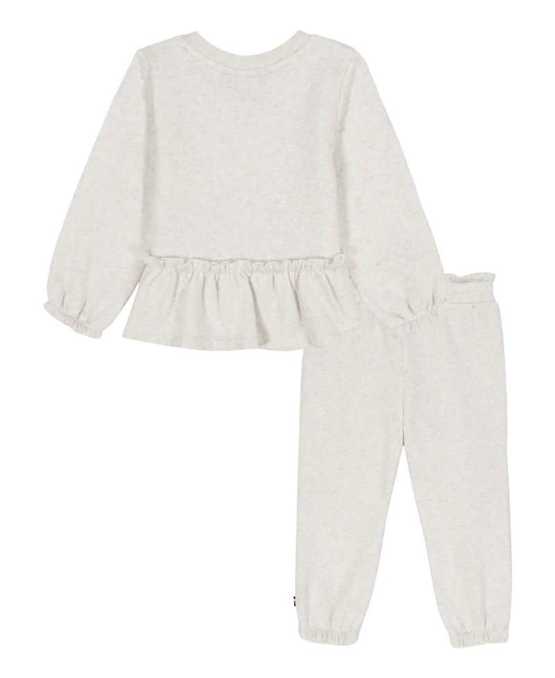 Tommy Hilfiger Baby Girls 2-Piece Top and Jogger Set