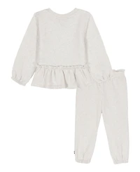 Tommy Hilfiger Baby Girls 2-Piece Top and Jogger Set