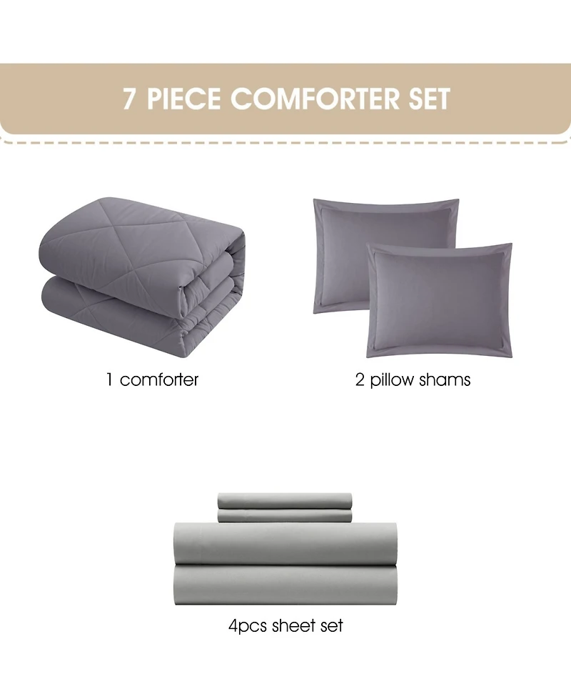 Stratford Park Arelia Geometric 7-Pc. Comforter Set, King