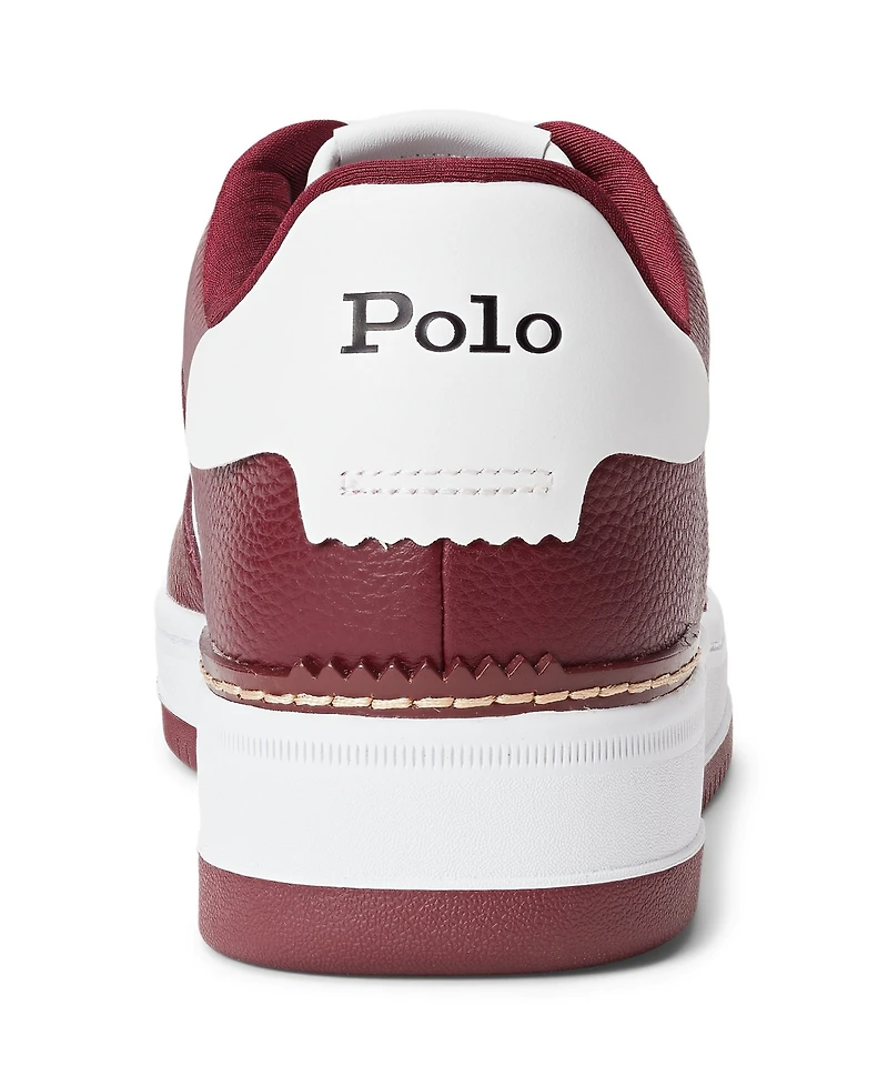 Polo Ralph Lauren Men's Masters Court Leather Low Rise Sneakers