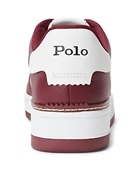 Polo Ralph Lauren Men's Masters Court Leather Low Rise Sneakers