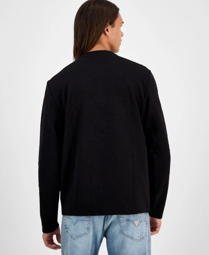 Guess Men's Quattro G Logo Crewneck Sweater