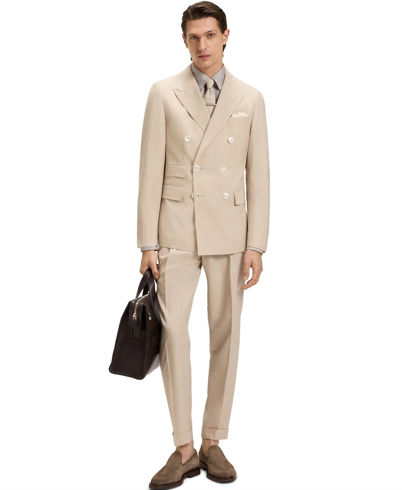 Boss by Hugo Men's Linen-Silk Slim-Fit Dress Shirt