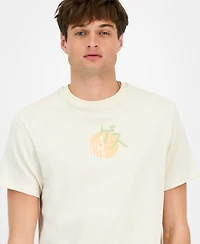 Guess Men's Short Sleeve Crewneck Art Print T-Shirt