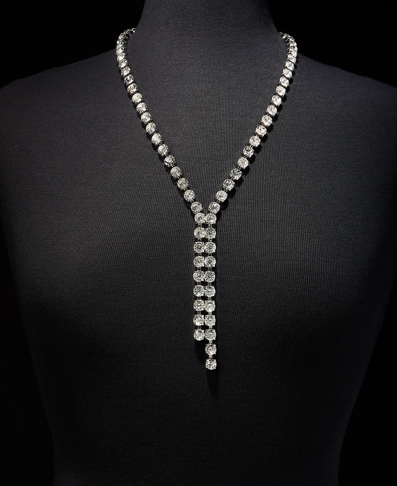 I.n.c. International Concepts Crystal Lariat Necklace, 22-1/2" + 3" extender, Macy's Exclusive