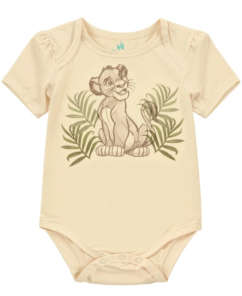Disney Baby Boys 3-Pack Lion King Short Sleeve Bodysuits