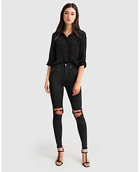 Belle & Bloom Women's Eclipse Rolled Sleeve Blouse