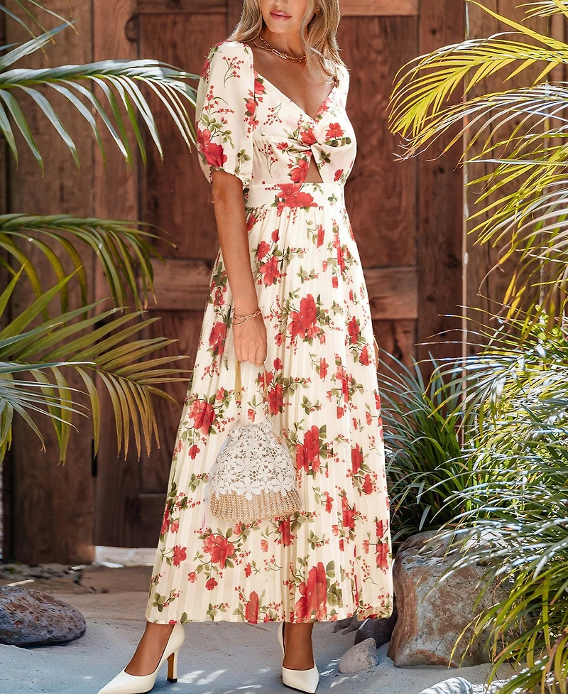 Cupshe Women's Meant to Be Floral Midi Beach Dress