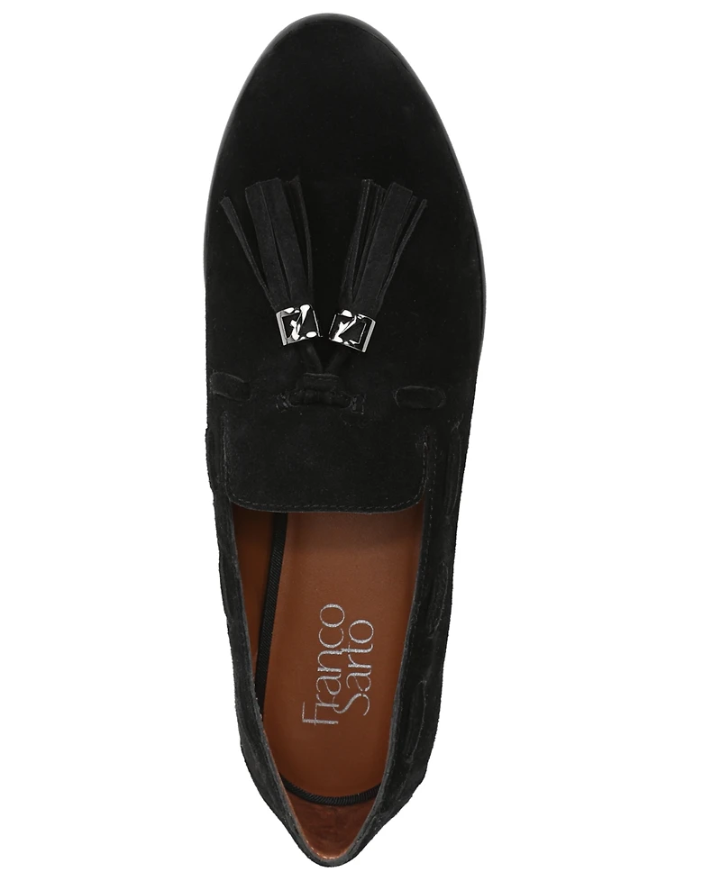 Franco Sarto Women's Hartlie Round Toe Low Profile Tassel Loafers
