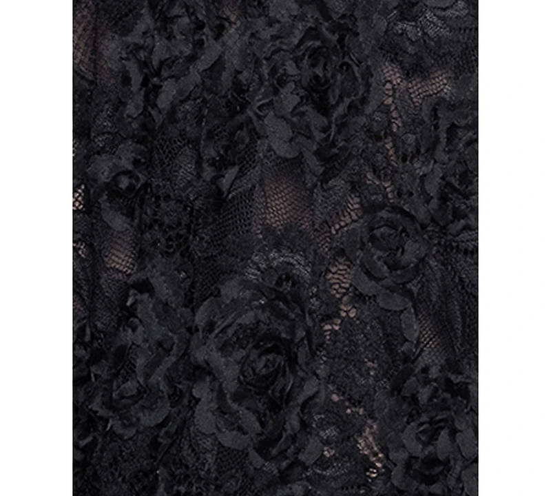 Xscape Women's Strapless Lace Midi Dress