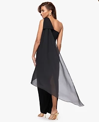 Xscape Women's One Shoulder Sash Dress