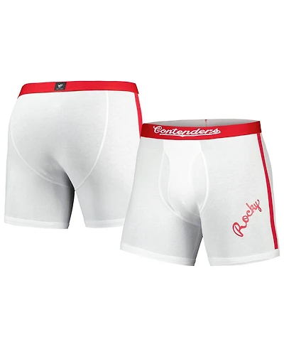 Contenders Clothing Men's White Rocky Graphic Boxer Briefs