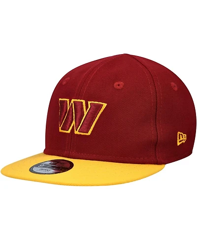 New Era Baby Boys and Girls Burgundy/Gold Washington Commanders My 1st 9FIFTY Adjustable Hat