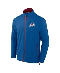 Fanatics Men's Blue Colorado Avalanche Authentic Pro Rink Coaches Full-Zip Jacket