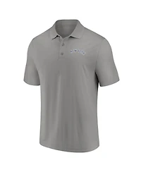 Fanatics Men's Gray New York Yankees Logo Polo Shirt