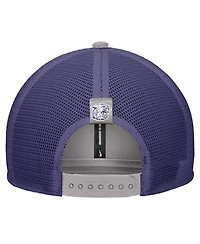 Nike Men's Pewter Kansas State Wildcats Vintage Arch Rise Performance Trucker Adjustable Hat