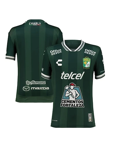 Charly Big Boys and Girls Green Club Leon 2025/26 Home Authentic Jersey