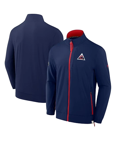 Fanatics Men's Navy Colorado Avalanche Woven Rink Full-Zip Jacket