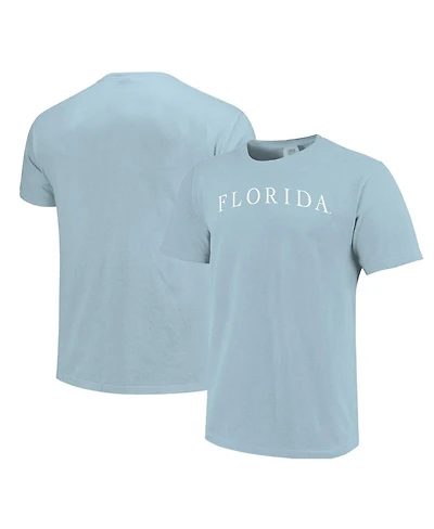 Image One Men's and Women's Light Blue Florida Gators Comfort Colors Fashion Color Arch T-Shirt