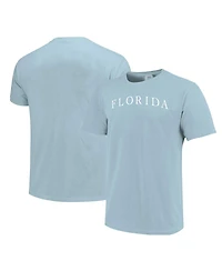 Image One Men's and Women's Light Blue Florida Gators Comfort Colors Fashion Color Arch T-Shirt