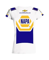 Hendrick Motorsports Team Collection Women's White/Blue Chase Elliott Napa Uniform T-Shirt