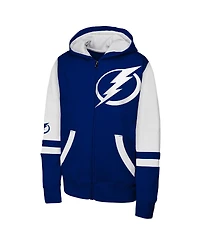 Outerstuff Big Boys and Girls Blue Tampa Bay Lightning Face Off Full-Zip Hoodie