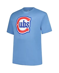 Fanatics Men's Pete Crow-Armstrong Light Blue Chicago Cubs Big Tall Name Number T-Shirt