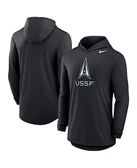 Nike Men's Black Air Force Falcons Space Rivalry Long Sleeve Hoodie T-Shirt