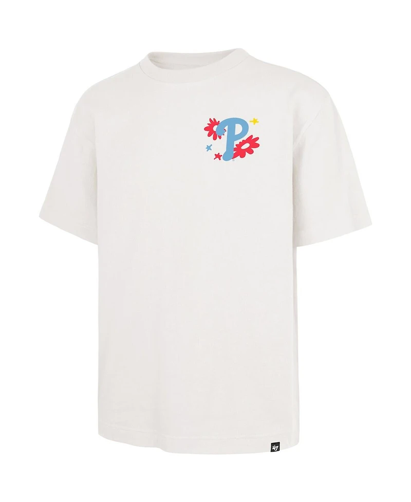 '47 Brand Men's Cream Philadelphia Phillies Flora Foundation T-Shirt