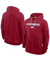 Nike Men's Cardinal Arkansas Razorbacks 2025 Sideline Performance Pullover Hoodie