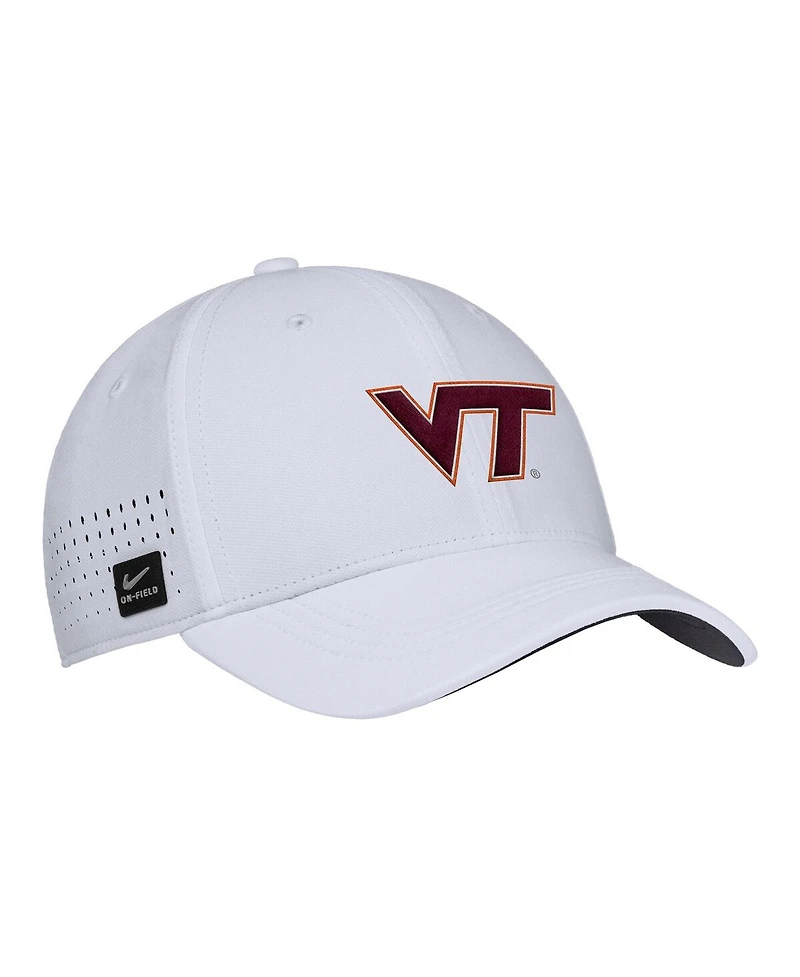 Nike Men's White Virginia Tech Hokies 2025 On-Field Performance Flex Hat