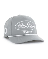 '47 Brand Men's Gray Ohio State Buckeyes Contemporary Basics Foundational Rope Hitch Adjustable Hat