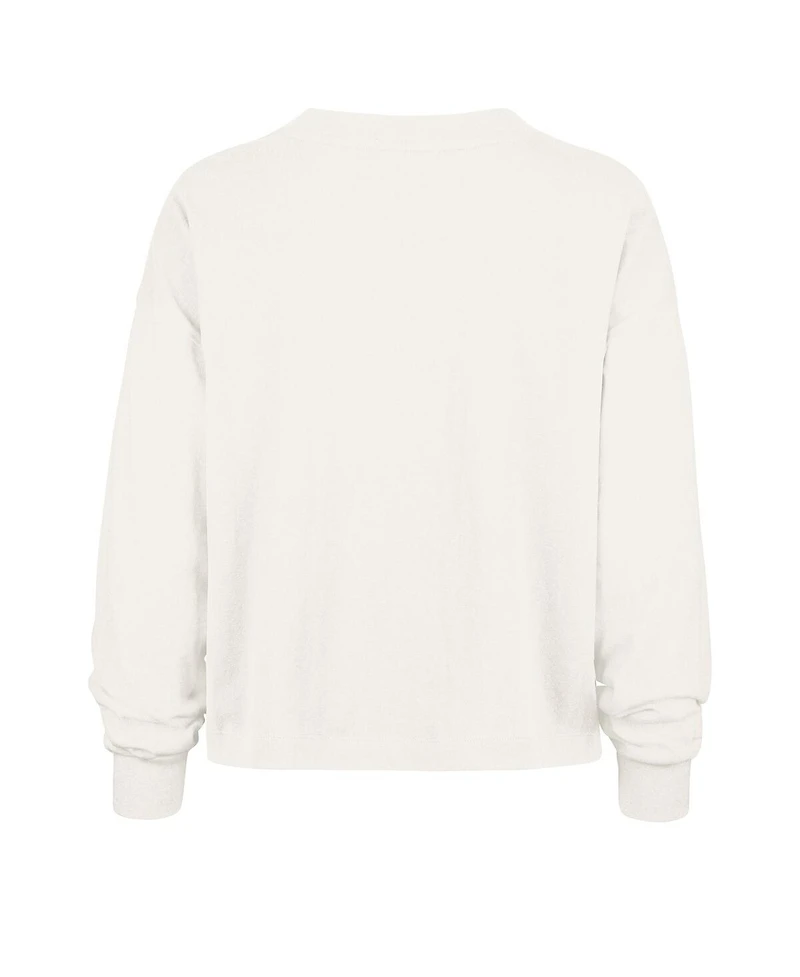 '47 Brand Women's Cream Los Angeles Chargers Muse Sydney Long Sleeve T-Shirt