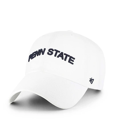 '47 Brand Men's White Penn State Nittany Lions Clean Up Adjustable Hat