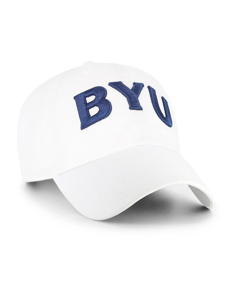 '47 Brand Men's White Byu Cougars Clean Up Adjustable Hat