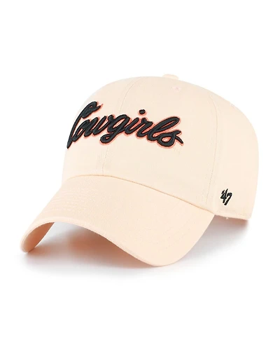 '47 Brand Men's Light Orange Oklahoma State Cowboys Vault Clean Up Adjustable Hat