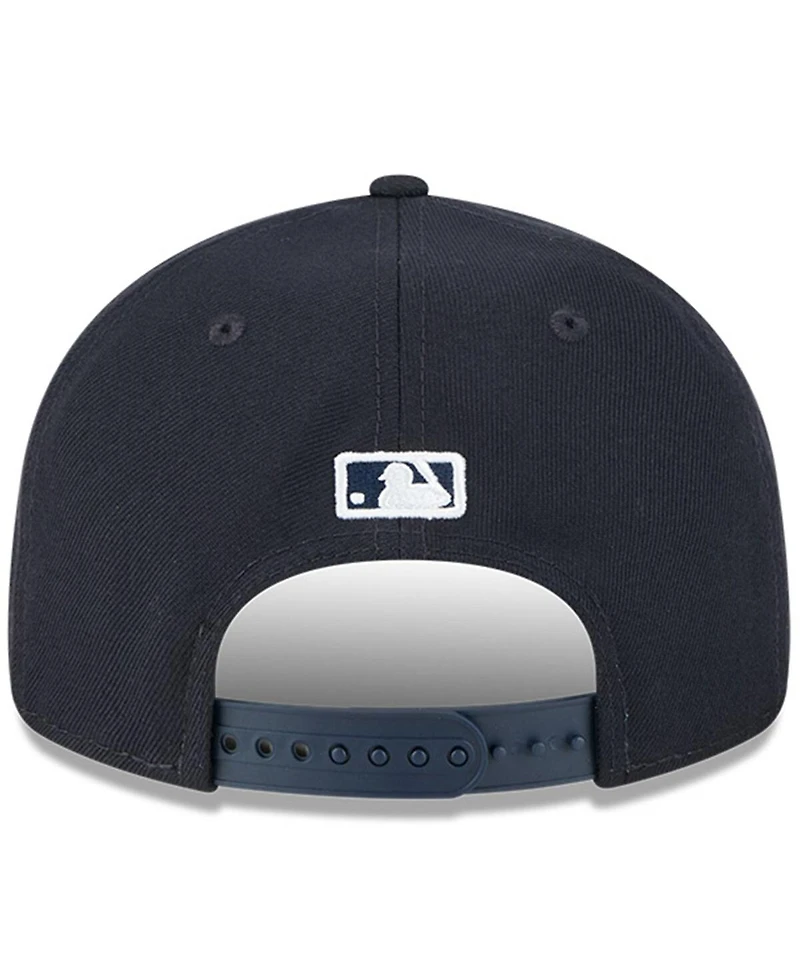 New Era Men's Navy Atlanta Braves Baseball Hall of Fame Retro Crown 9FIFTY Adjustable Hat