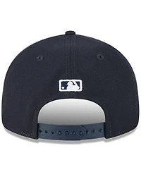 New Era Men's Navy Atlanta Braves Baseball Hall of Fame Retro Crown 9FIFTY Adjustable Hat
