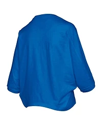 Pressbox Women's Royal Florida Gators Midi Arch Over Logo Oversized T-Shirt