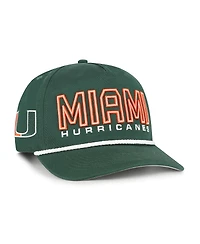 '47 Brand Big Boys and Girls Green Miami Hurricanes Byline Hitch Adjustable Hat