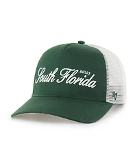 '47 Brand Men's and Women's Green South Florida Bulls Contemporary Basics Foundation Trucker Hitch Adjustable Hat