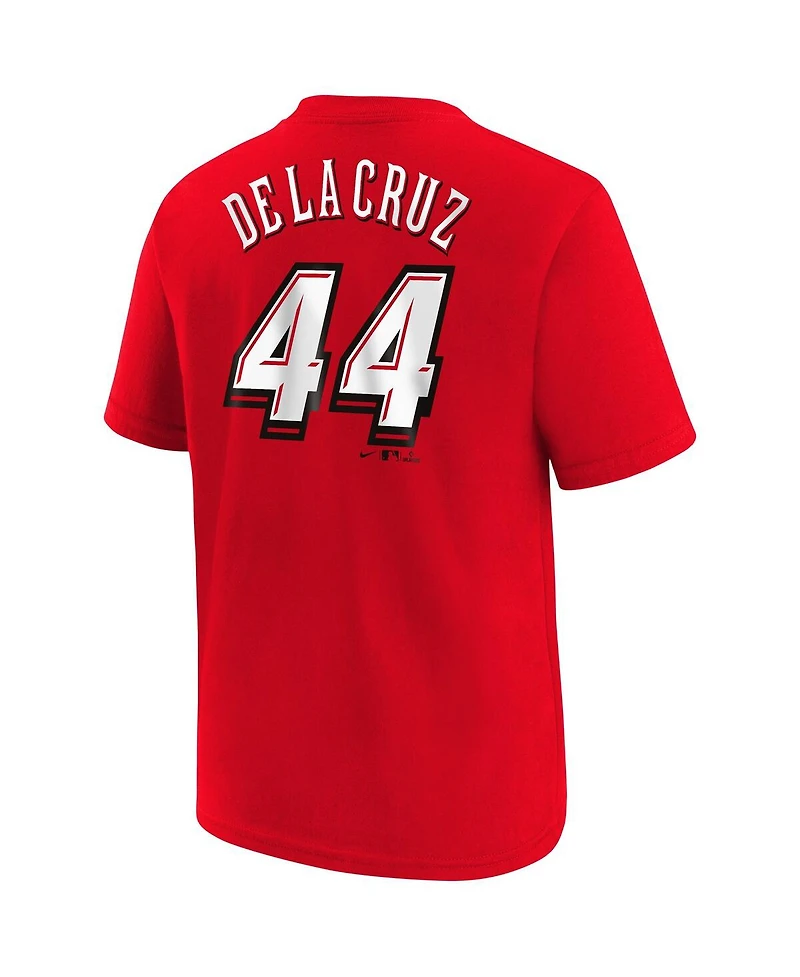 Nike Toddler Elly De La Cruz Red Cincinnati Reds 2025 Mlb Speedway Classic Name Number T-Shirt