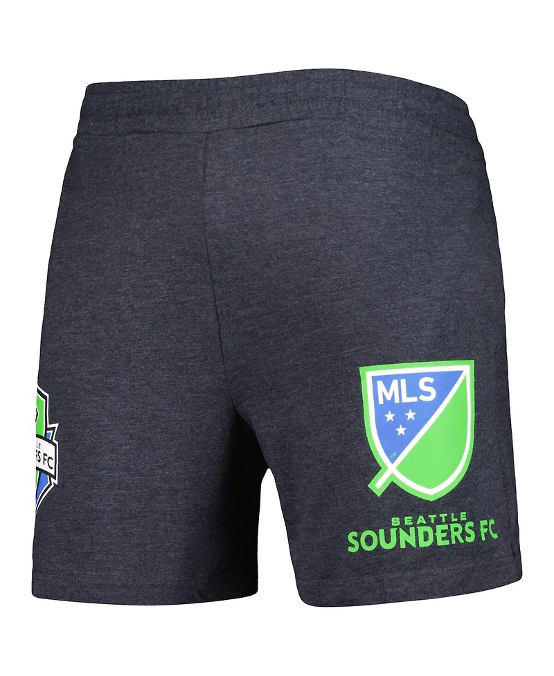 Concepts Sport Men's Charcoal Seattle Sounders Fc Multi-Logo Shorts